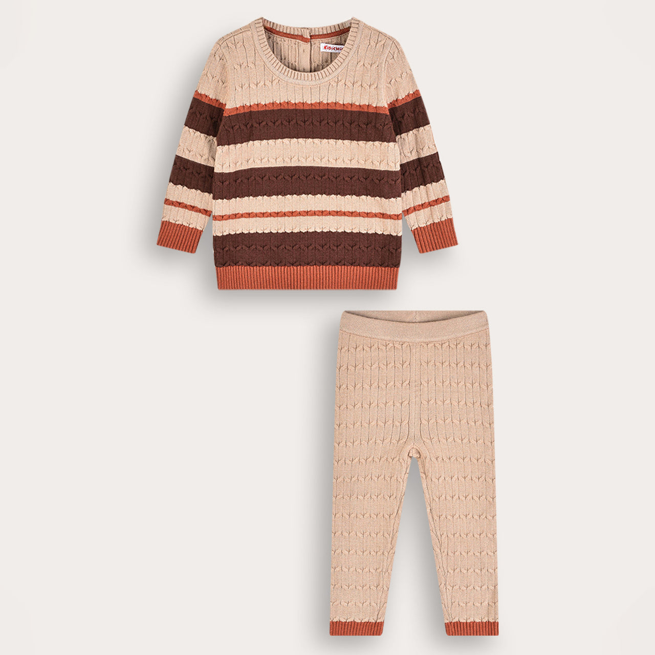 Striped Knit Baby Set