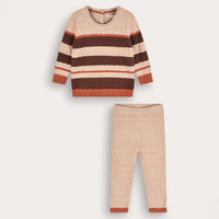 Striped Knit Baby Set