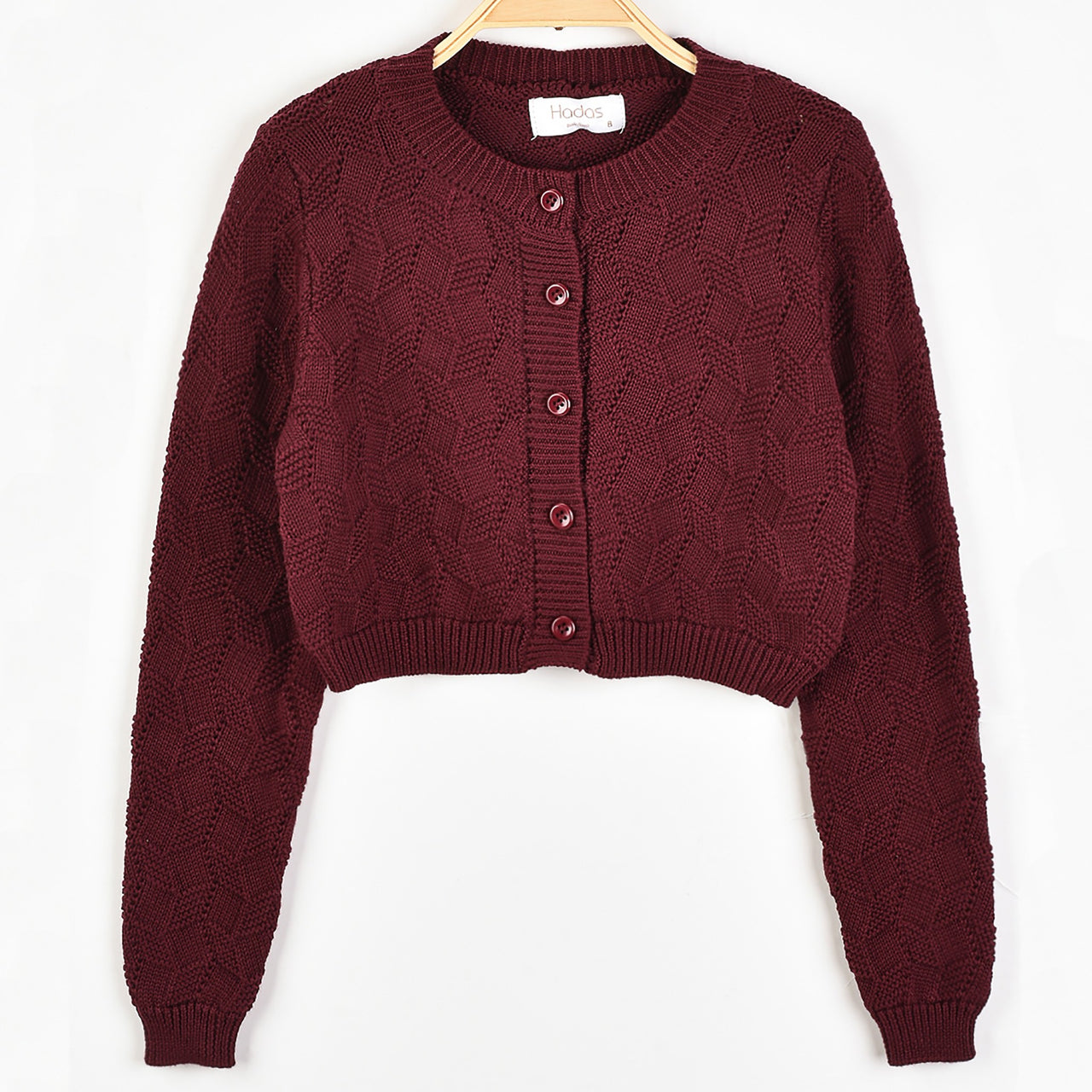 Hadas Geometric Knit Cardigan