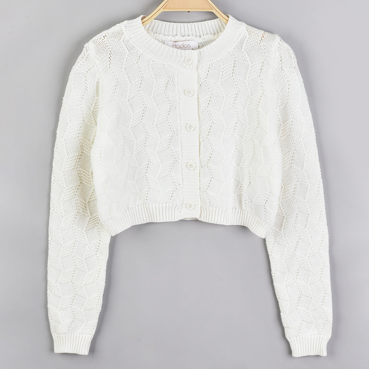 Hadas Geometric Knit Cardigan