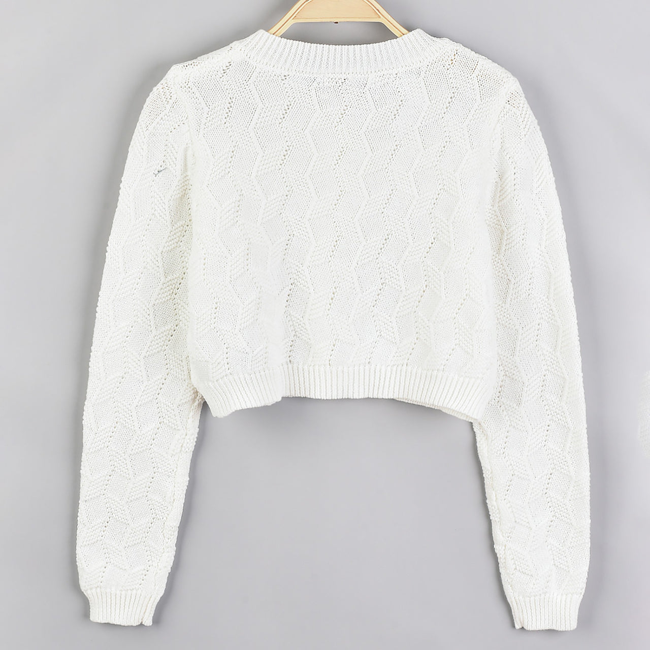 Hadas Geometric Knit Cardigan