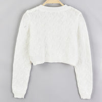 Hadas Geometric Knit Cardigan