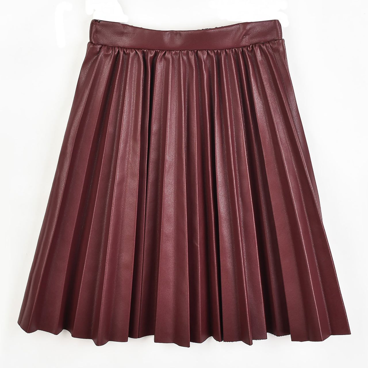 Hadas Pleated Pleather Skirt