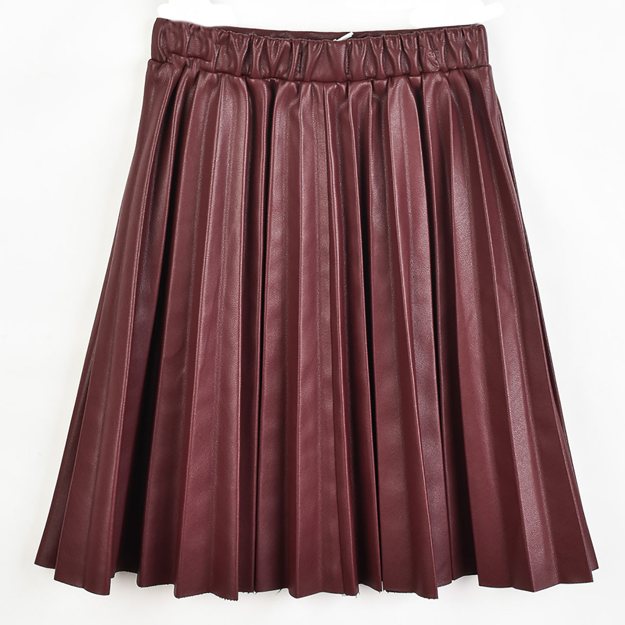 Hadas Pleated Pleather Skirt