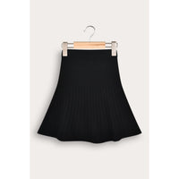 Pleated Knit Skirt