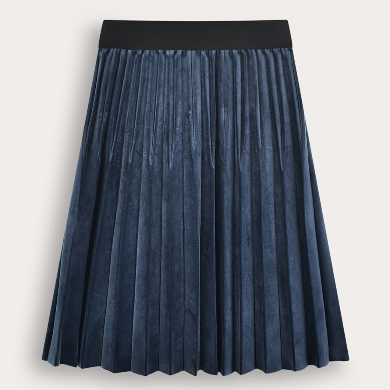 Velvet Pleated Skirt