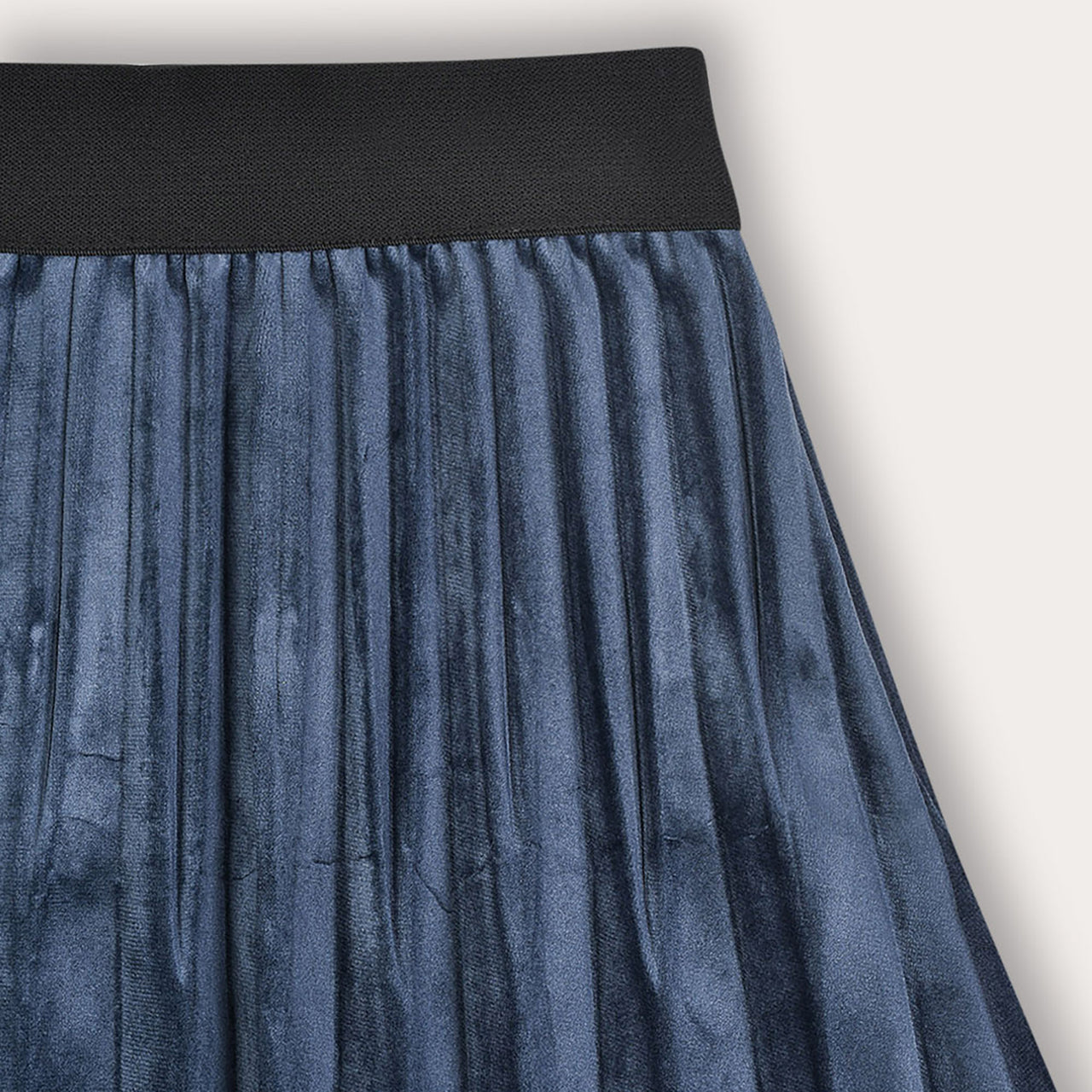 Velvet Pleated Skirt