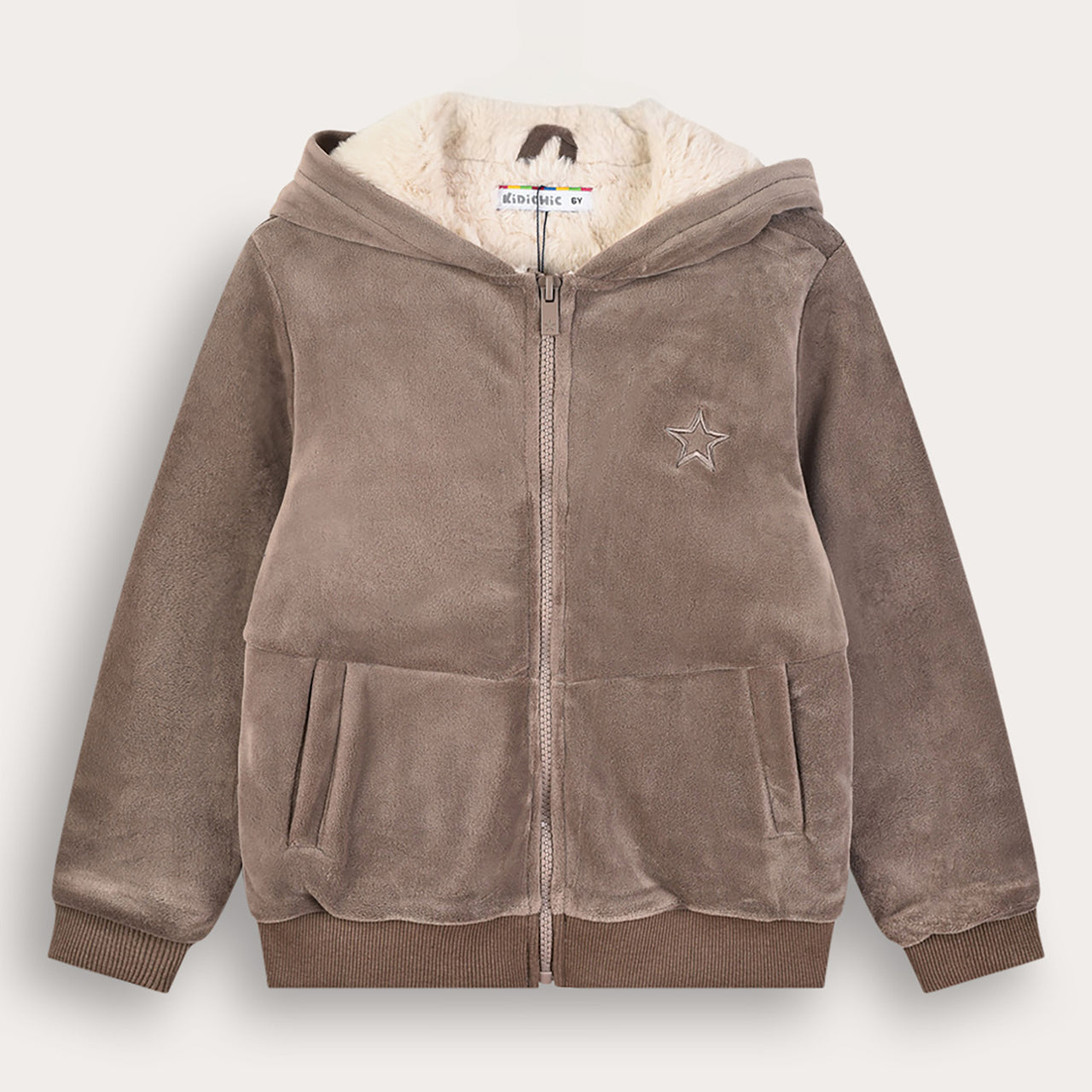 Velour Fur Hoodie