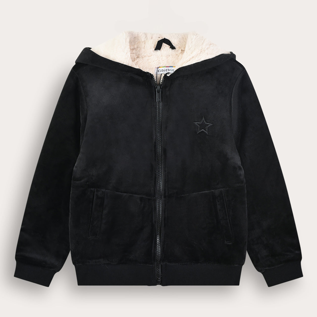 Velour Fur Hoodie