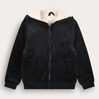 Velour Fur Hoodie