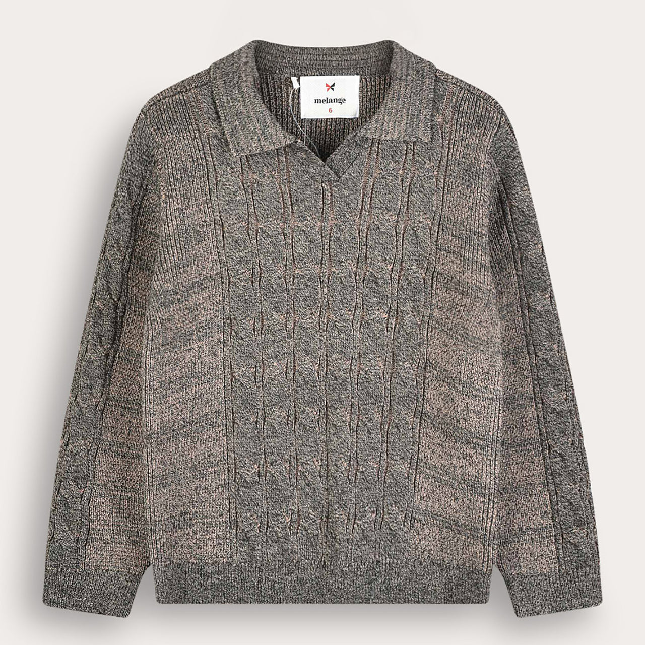 Melange Cables Sweater
