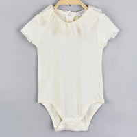 Hadas Soft Lace Baby Onesie