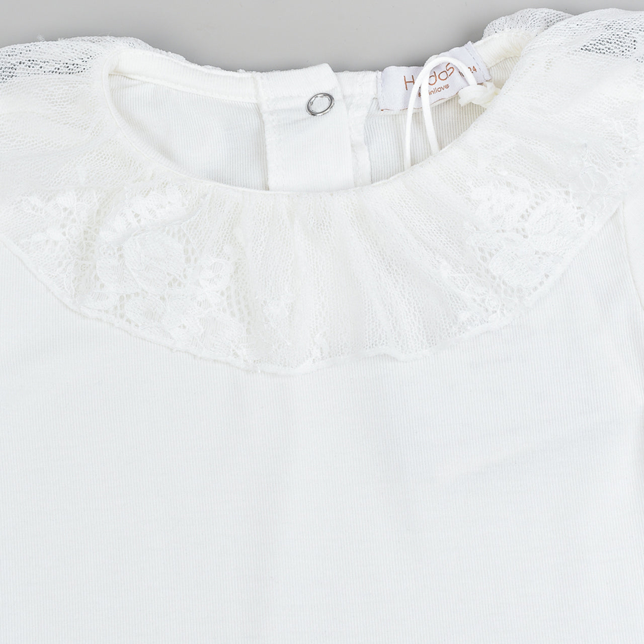 Hadas Soft Lace Baby Onesie