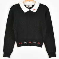 Melange Knit Blair Collar Top