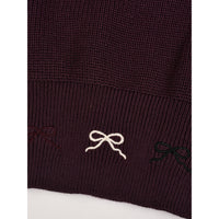 Melange Knit Blair Collar Top