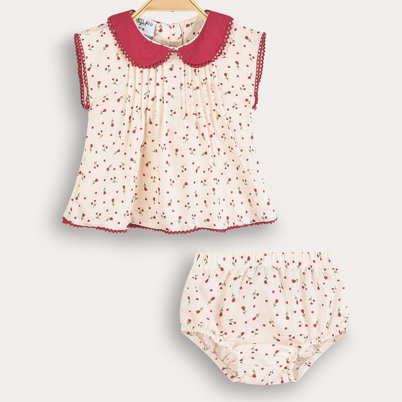 Baby Floral Pleated Set/Dress