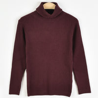 Melange Rib Knit Golf Top