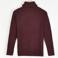 Melange Rib Knit Golf Top