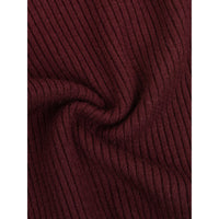 Melange Rib Knit Golf Top