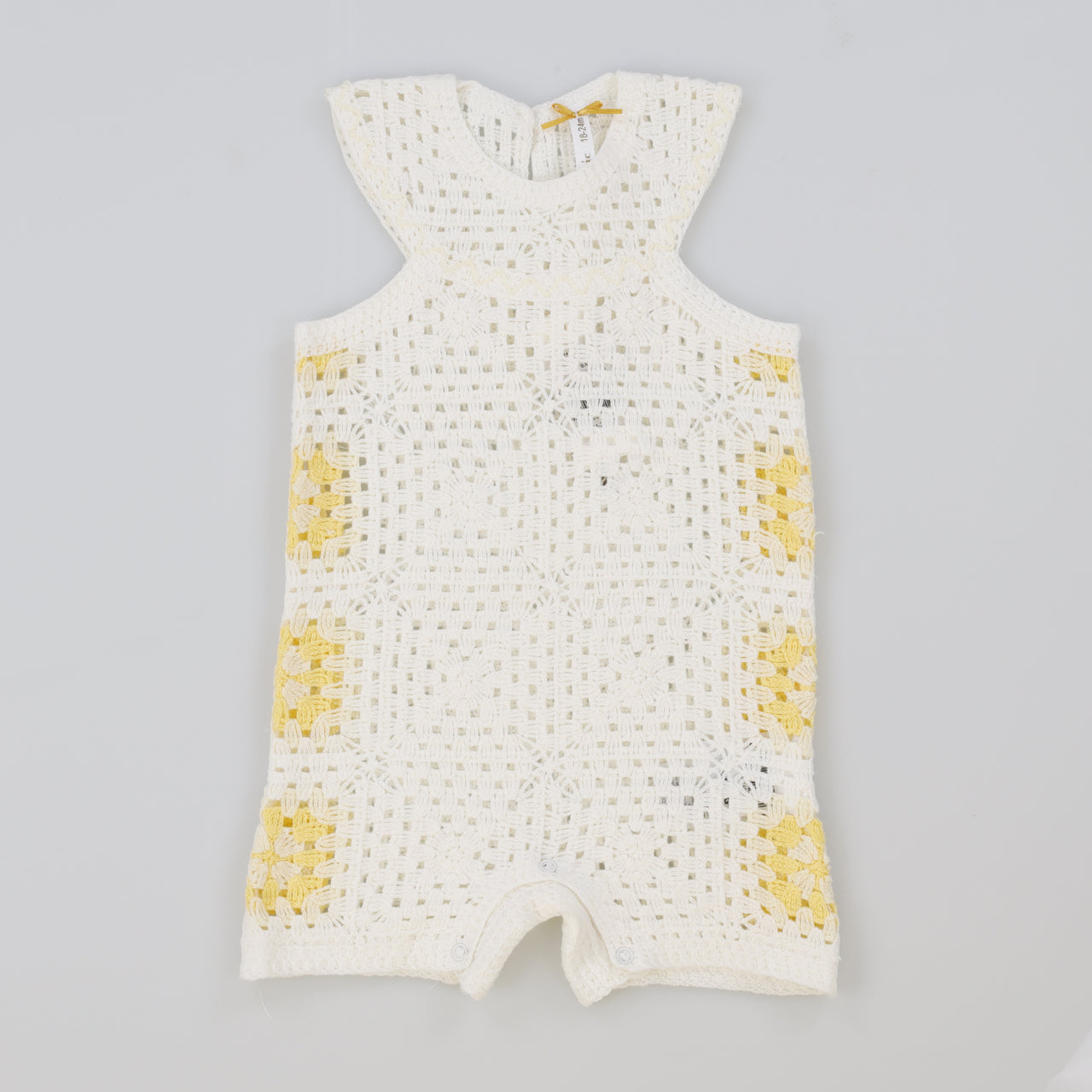 Girls Crochet Knit Overall