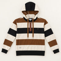 French Terry Striped Hoodie