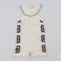 Girls Crochet Knit Overall