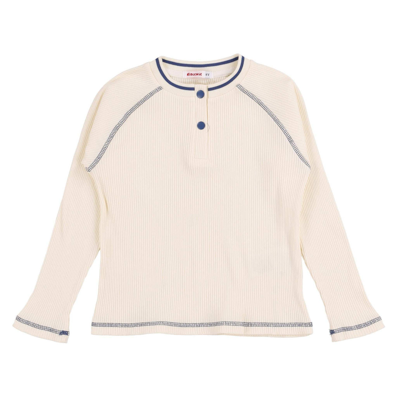 Girls Contrast Stitch Top - Kidichic