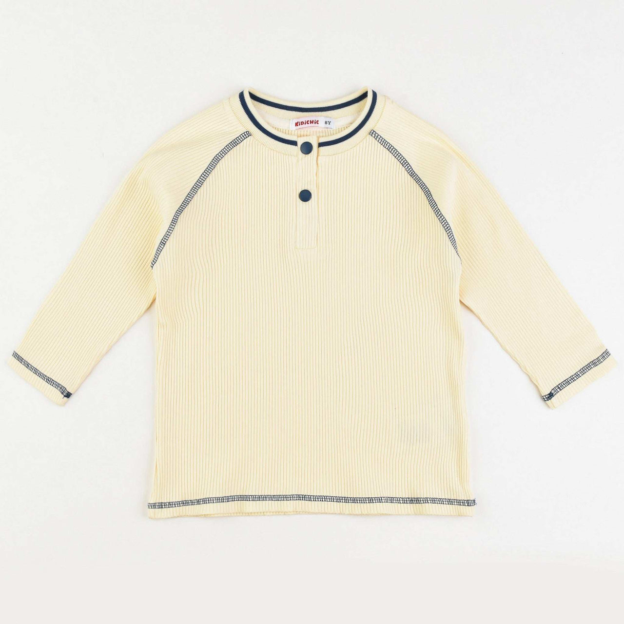 Girls Contrast Stitch Top - Kidichic