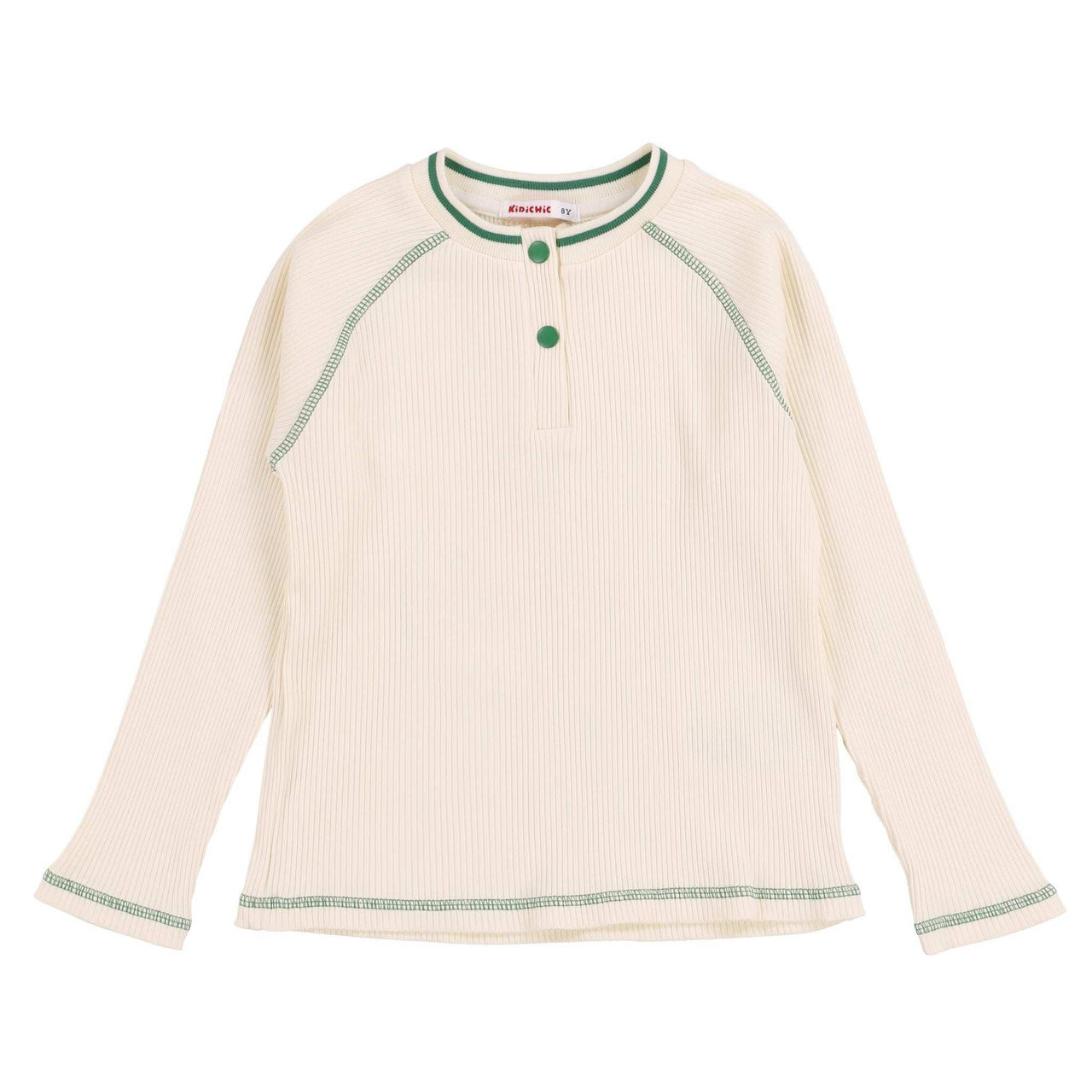Girls Contrast Stitch Top - Kidichic