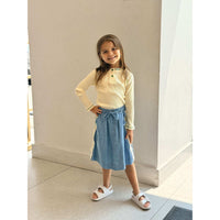 Girls Contrast Stitch Top - Kidichic