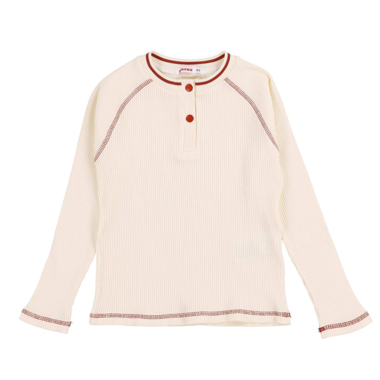 Girls Contrast Stitch Top - Kidichic