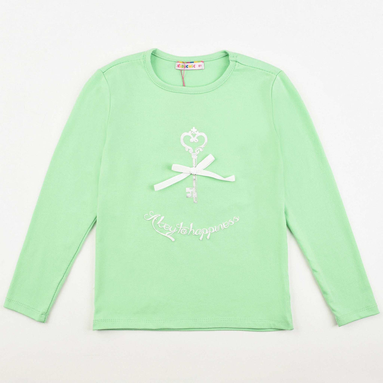 Girls L.S Key Print T-Shirt - Kidichic