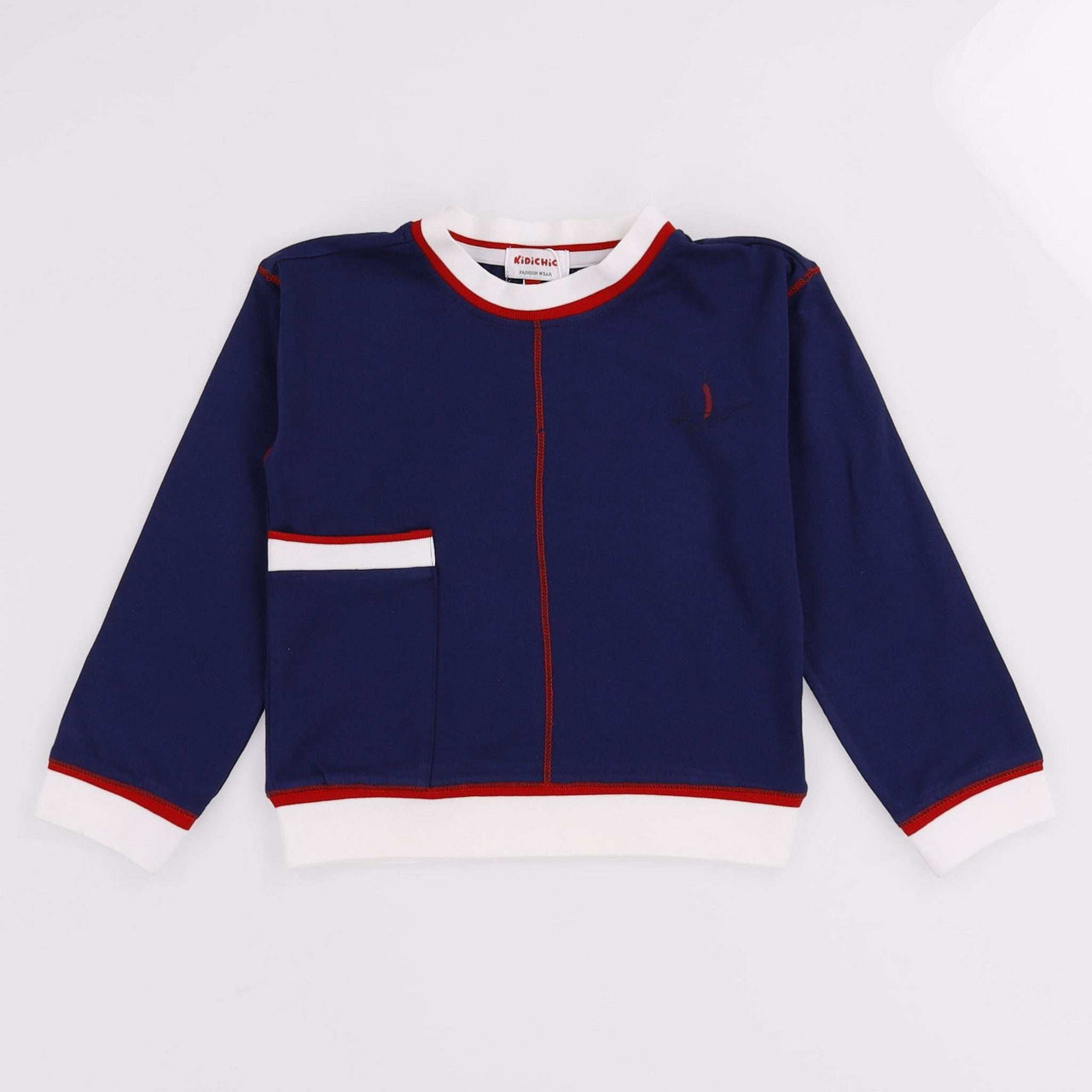 Girls L.S Sail Print Top - Kidichic