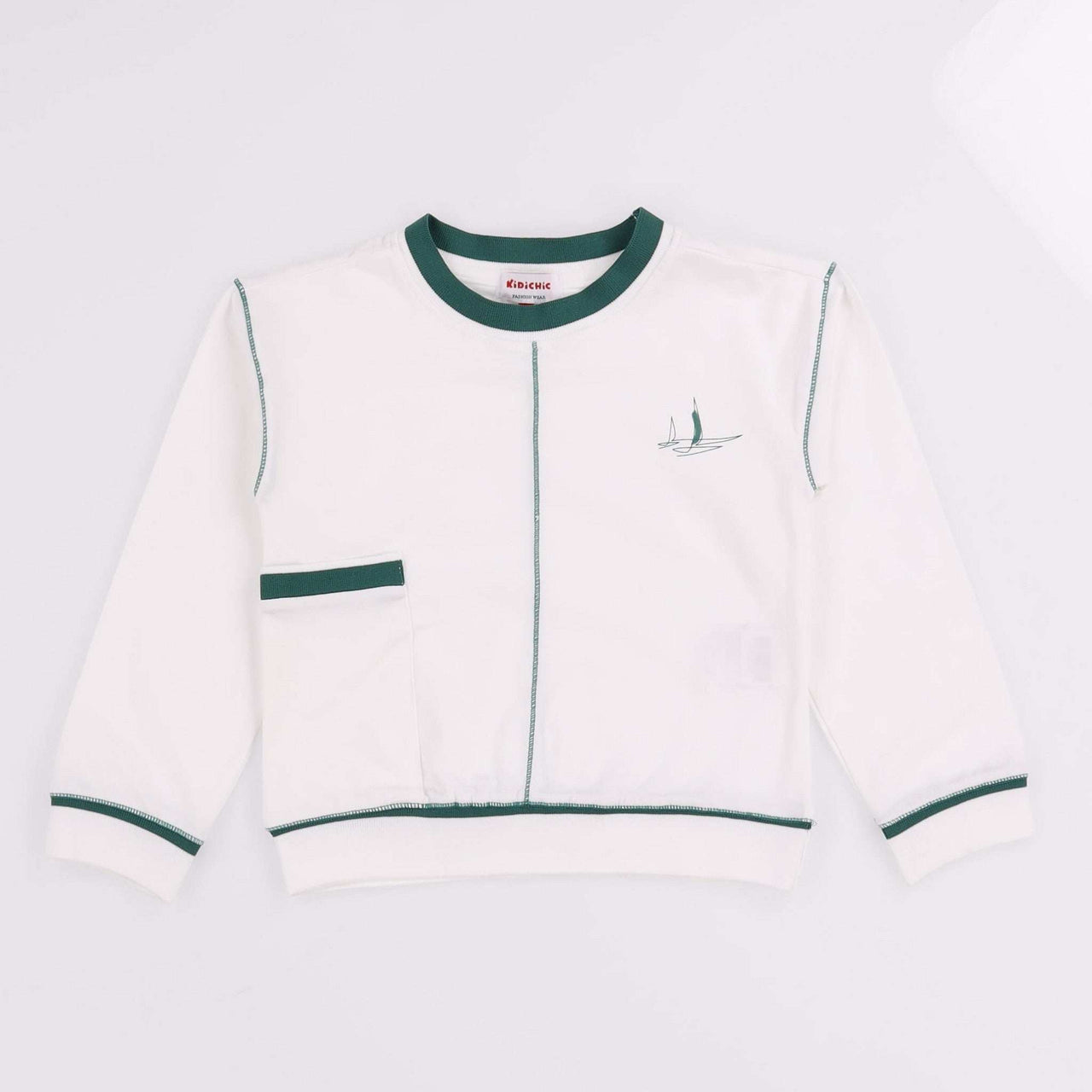 Girls L.S Sail Print Top - Kidichic