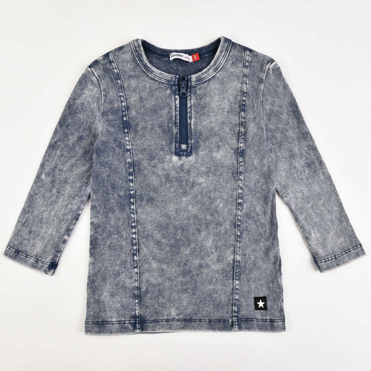 Girls Zipper Henley - Kidichic