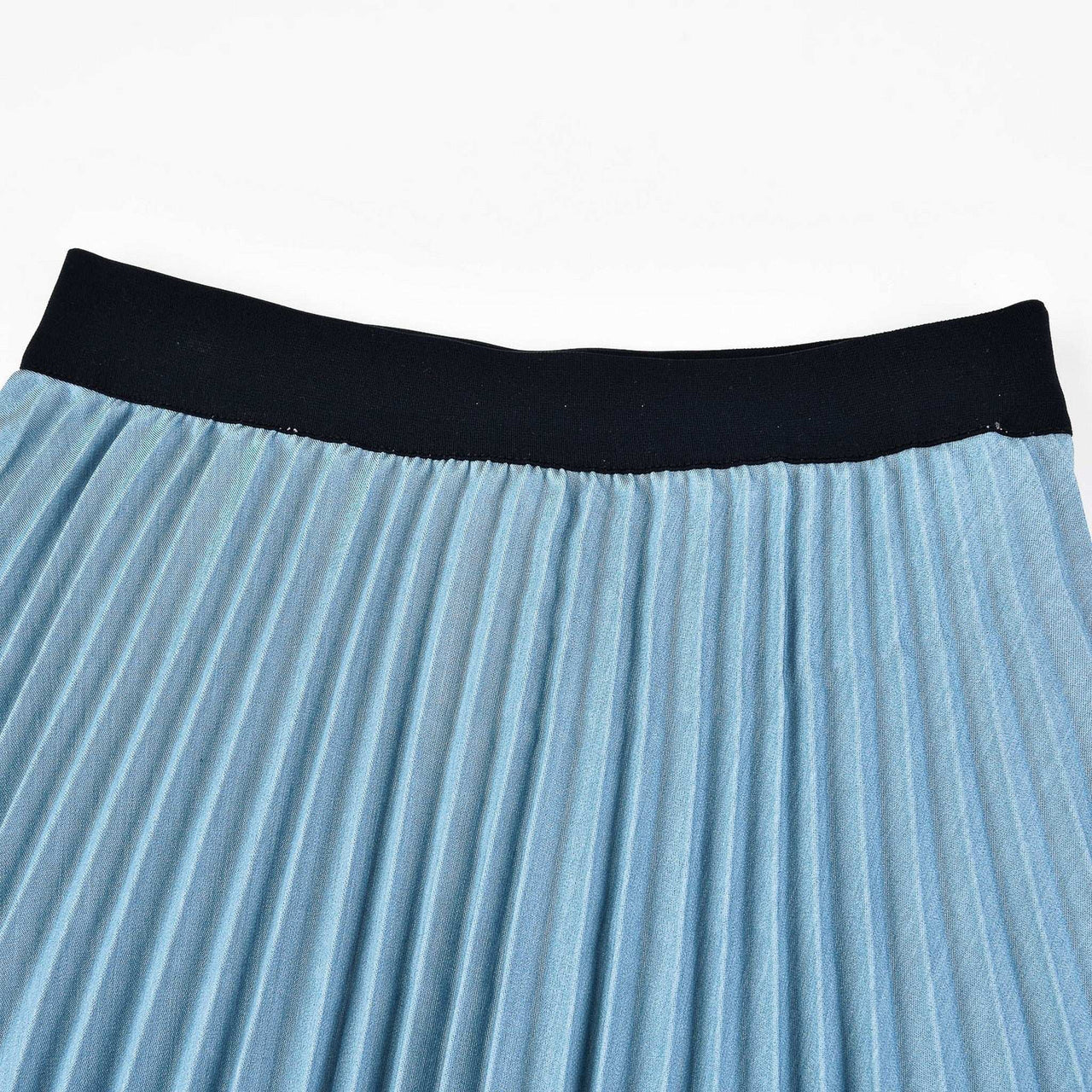 Hadas Two Tone Pleated Denim Skirt - Kidichic