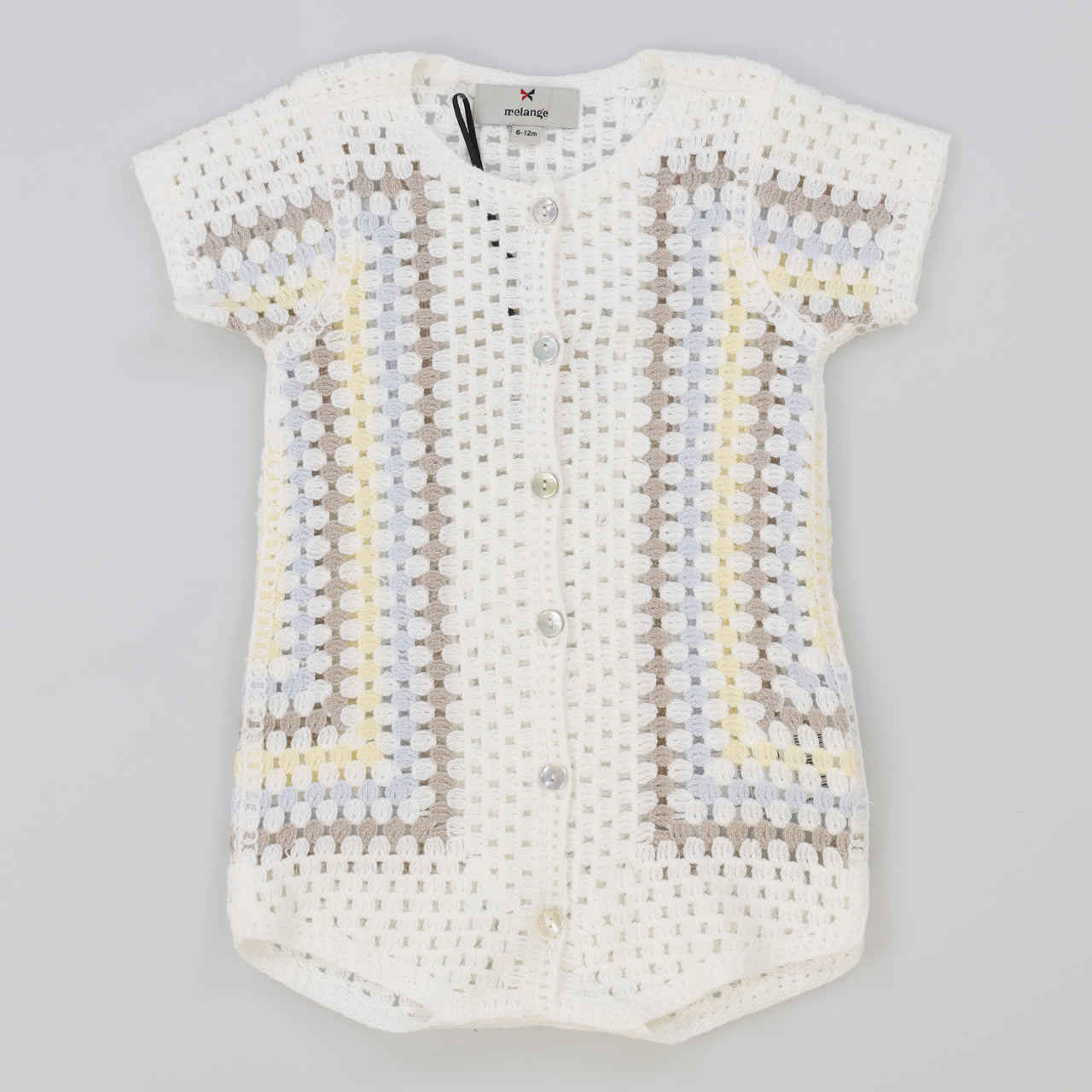 Melange Retro Crochet Overall