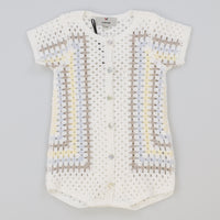 Melange Retro Crochet Overall