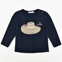 L.S Baby Girls Hat Print Shirt - Kidichic