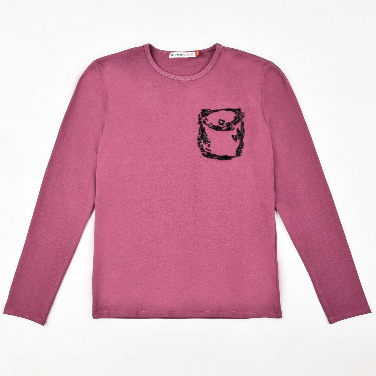 L.S Beaded Pocket Tshirt - Kidichic