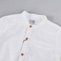 Mandarin Collar S.S Shirt - Elegant - Kidichic
