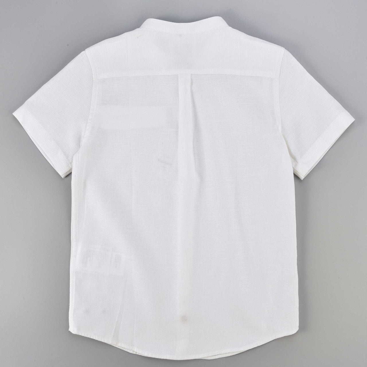 Mandarin Collar S.S Shirt - Regular Fit. - Kidichic