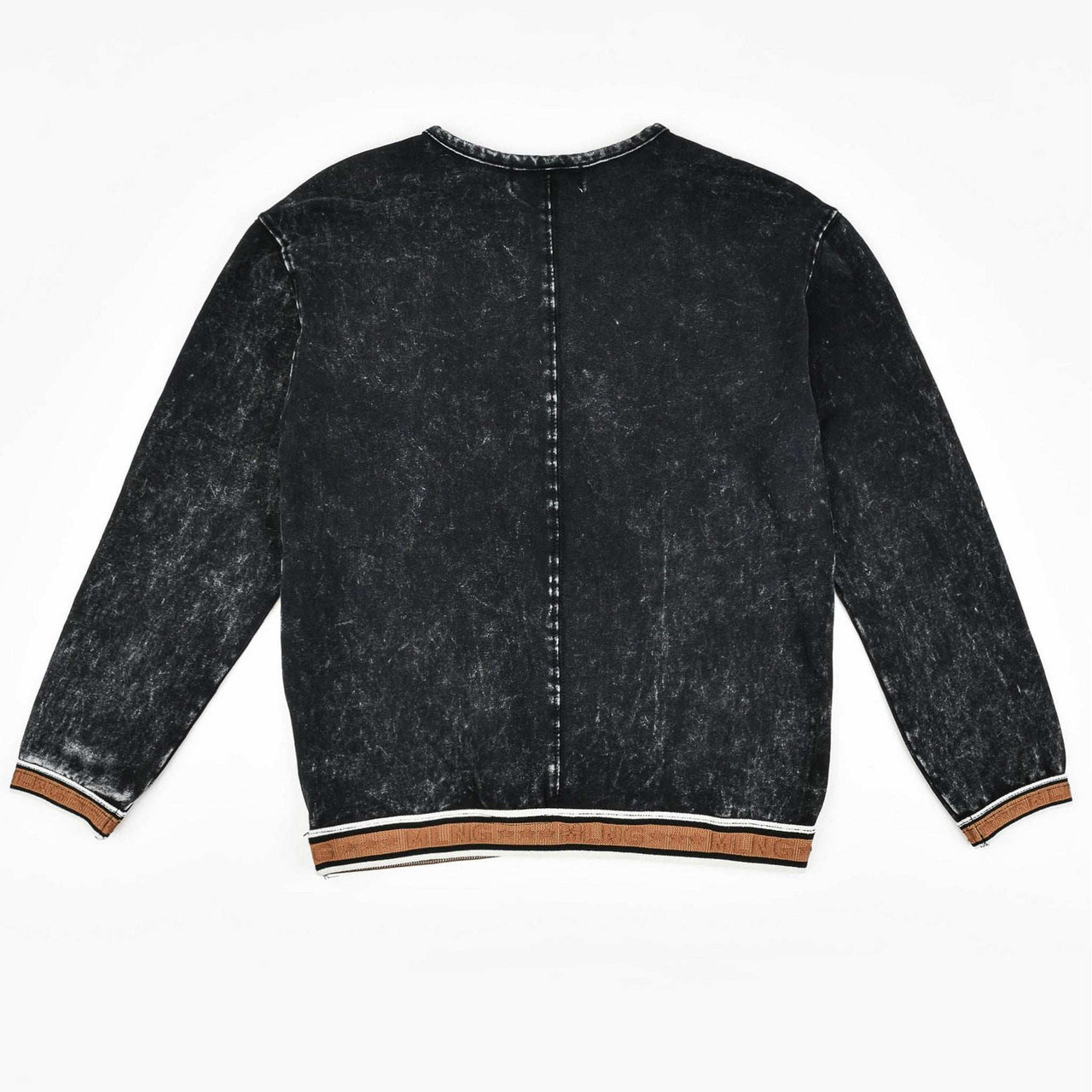 Melange Denim Boys Logo Sweater - Kidichic