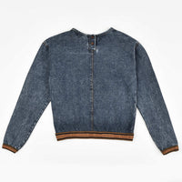 Melange Denim Logo Shirt - Kidichic