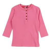 Melange Girls Basic Henley - Kidichic