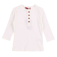 Melange Girls Basic Henley - Kidichic