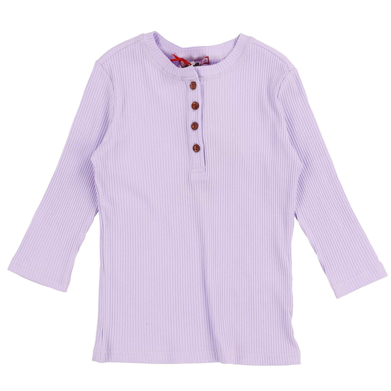Melange Girls Basic Henley - Kidichic