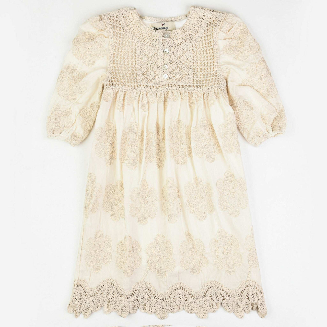 Melange Lyra Floral Dress - Kidichic