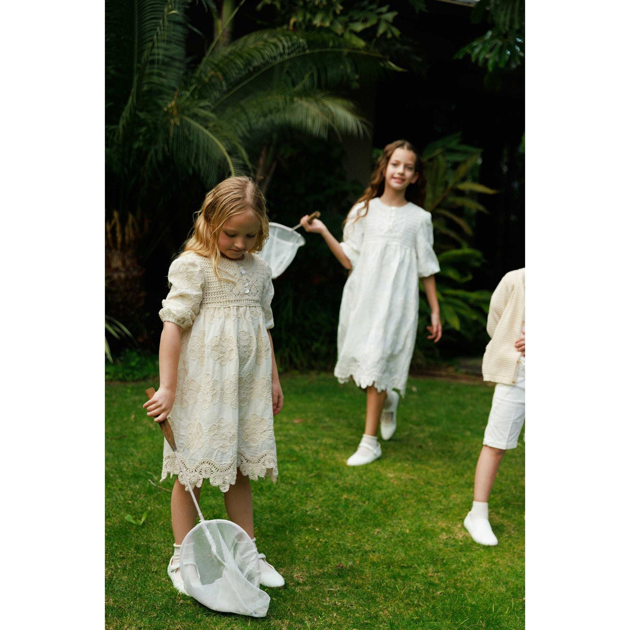 Melange Lyra Floral Dress - Kidichic
