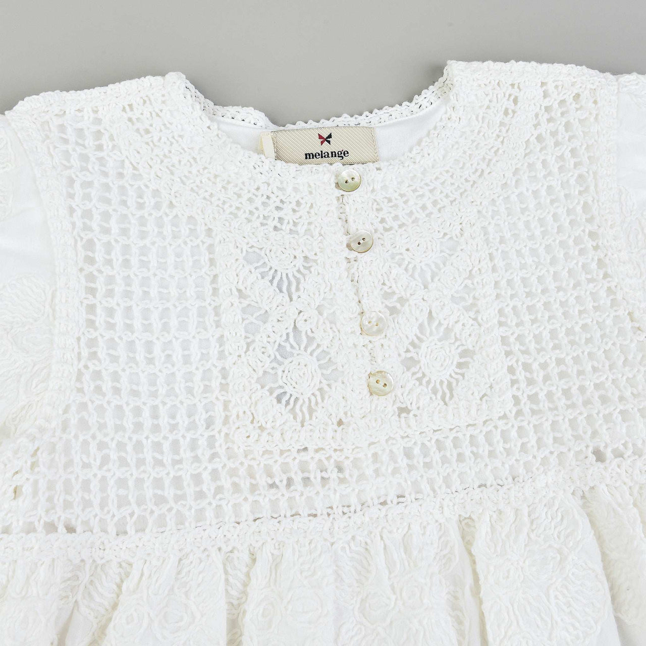 Melange Lyra Floral Dress - Kidichic
